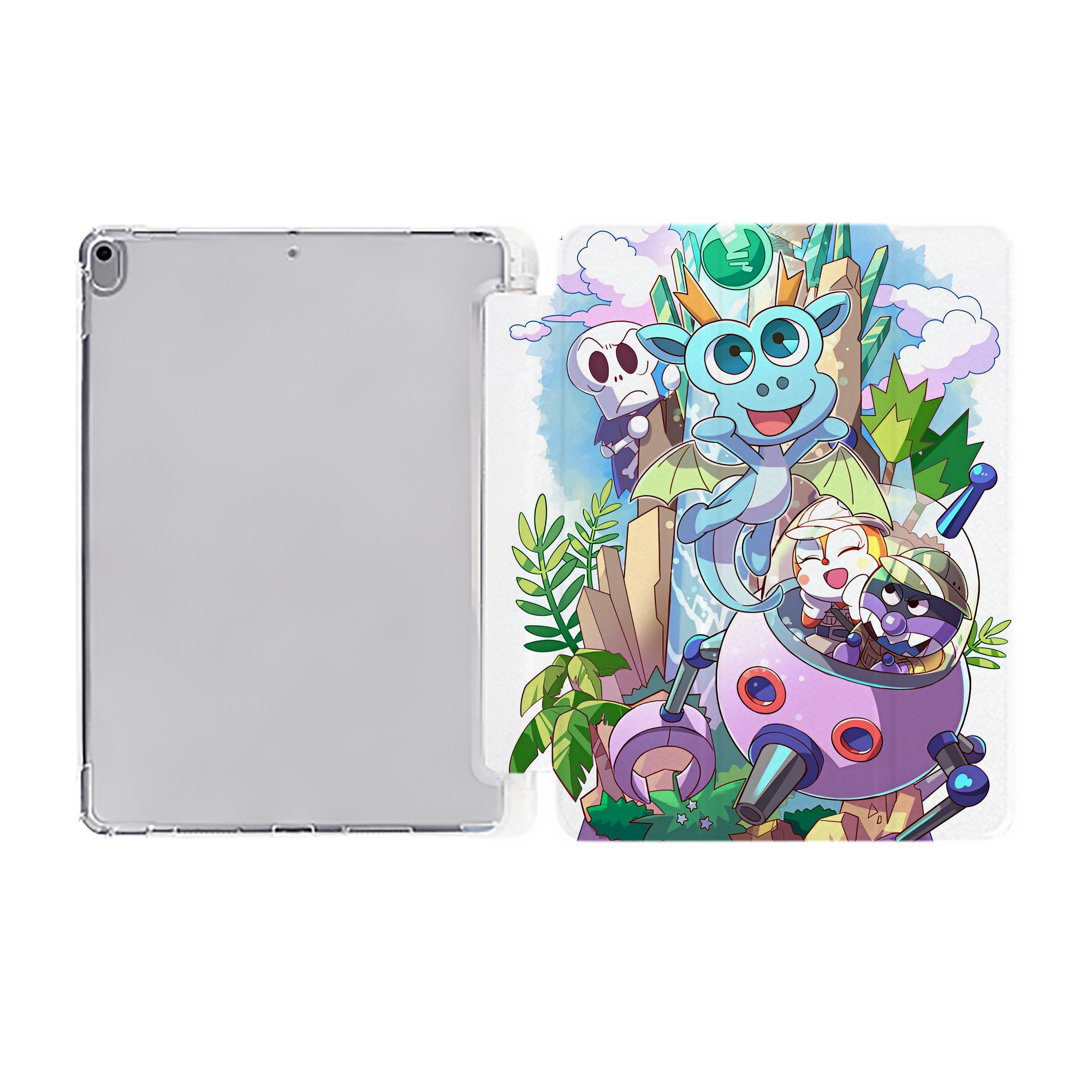 （画像用） アンパンマン Anpanman IPad ケース ペン収納付き 三つ折りスタンド PUレザー×シリコン 対応機種9.5/10.5/10.9インチ